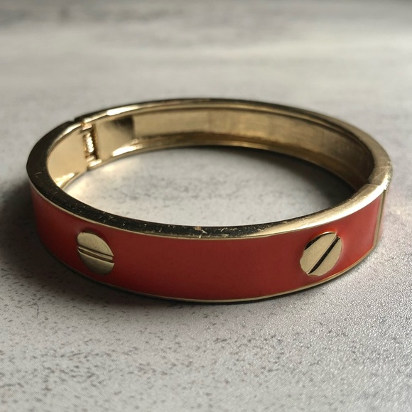 Orange Gold Bangle Bracelets - Picture 6 of 10